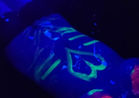 Naakte gelekte OnlyFans-foto van Bluehuneydew