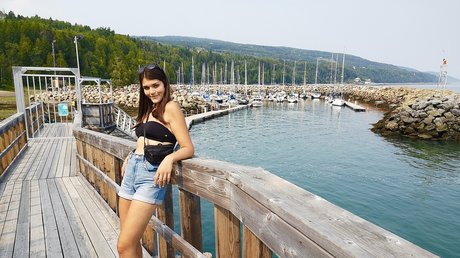 Naakte gelekte OnlyFans-foto van Vanessa Berge