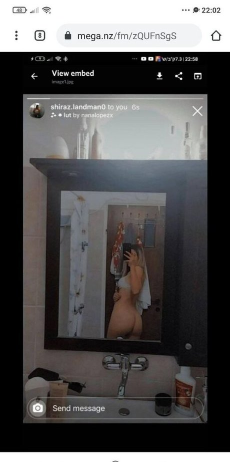 Naakte gelekte OnlyFans-foto van Shiraz Landman