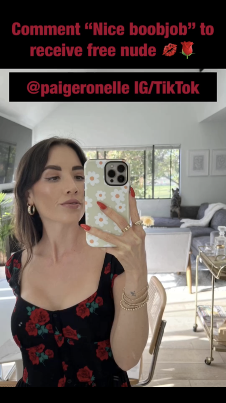 Naakte gelekte OnlyFans-foto van Paige Thornley