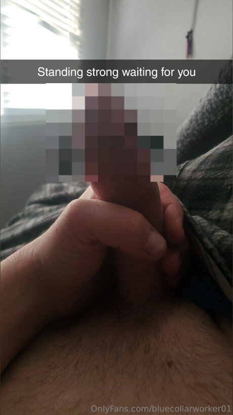 Naakte gelekte OnlyFans-foto van Bluecollarworker01