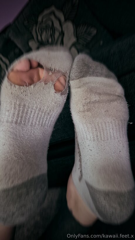 Naakte gelekte OnlyFans-foto van Kawaii Feet X
