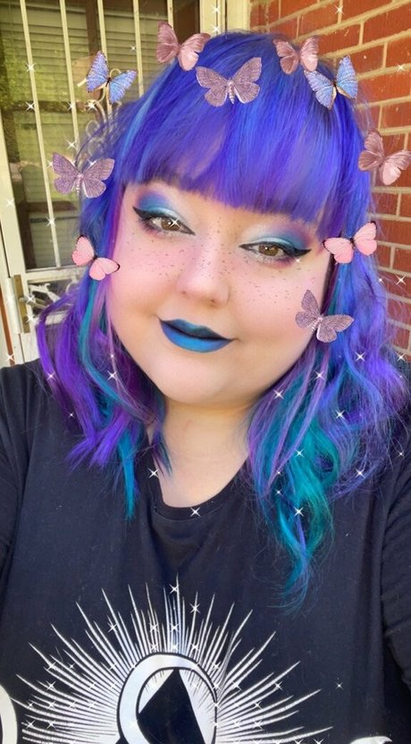 Naakte gelekte OnlyFans-foto van Gothiccbbw