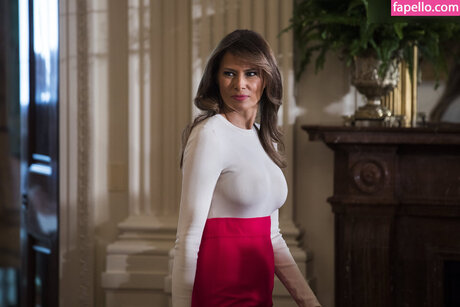 Naakte gelekte OnlyFans-foto van Melania Trump