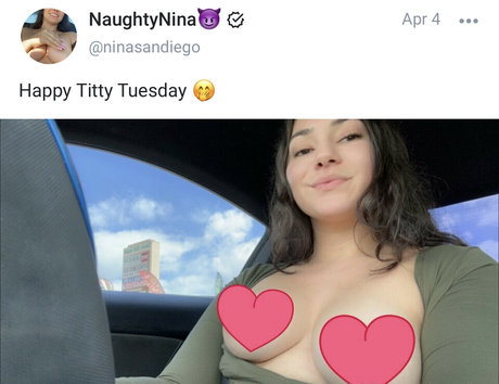 Naakte gelekte OnlyFans-foto van Ninasandiego