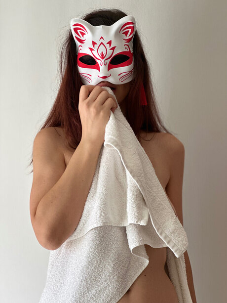 Naakte gelekte OnlyFans-foto van Kabuki Cat