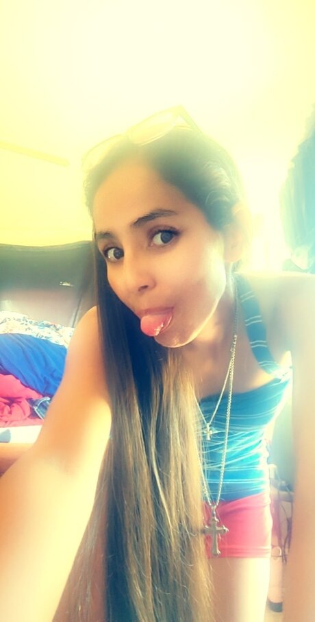 Naakte gelekte OnlyFans-foto van Ashley Gonzalez