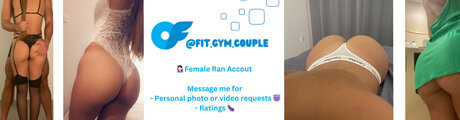 Naakte gelekte OnlyFans-foto van Fitgymcouple