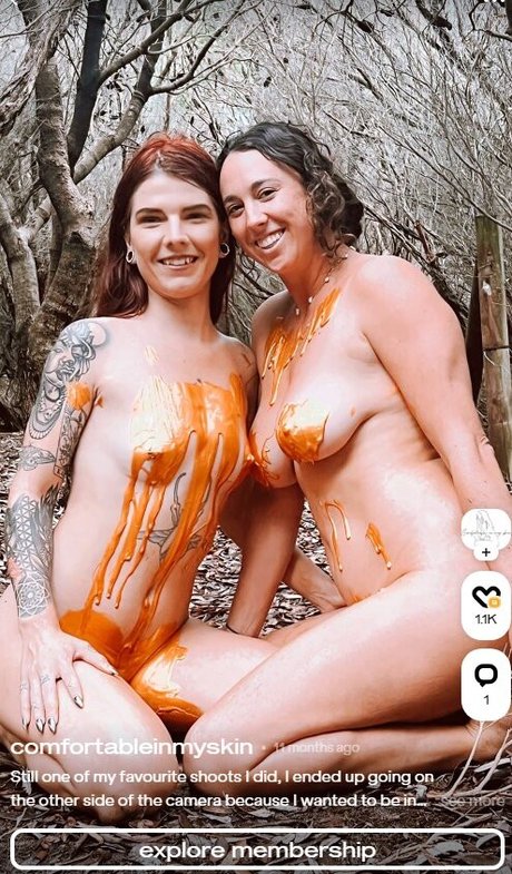 Naakte gelekte OnlyFans-foto van Comfortableinmyskin