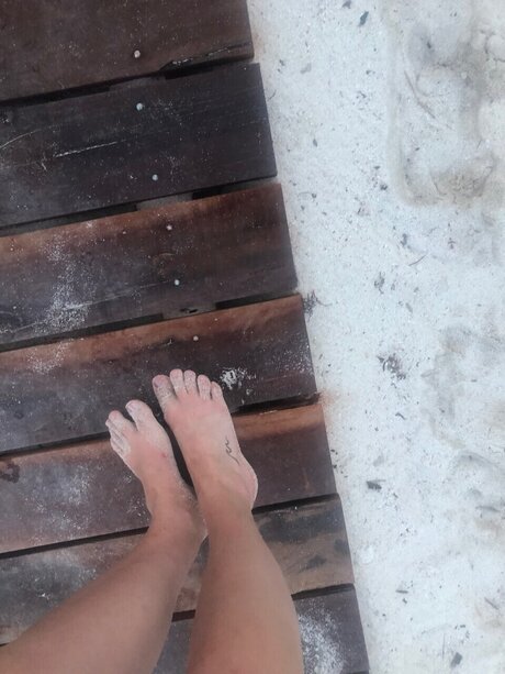 Naakte gelekte OnlyFans-foto van Marie Footsie