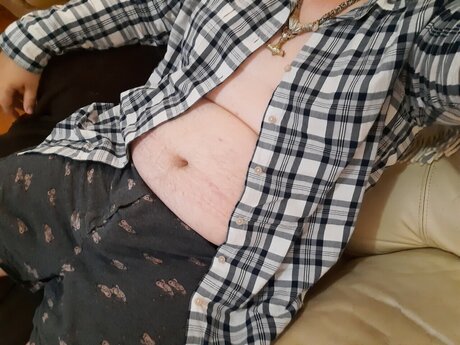 Naakte gelekte OnlyFans-foto van Ausbearboy