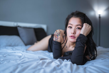 Naakte gelekte OnlyFans-foto van Sexyasianbby