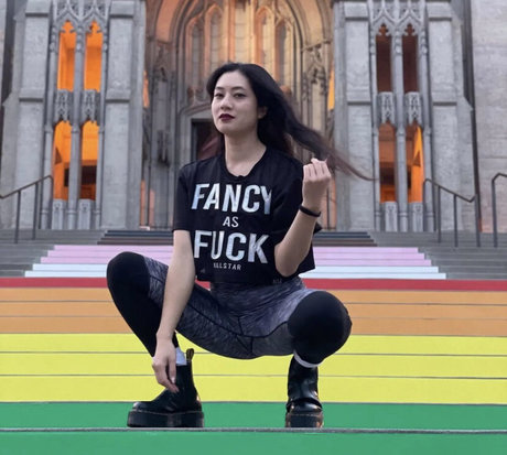Naakte gelekte OnlyFans-foto van Miss Mae Ling