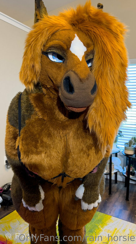 Naakte gelekte OnlyFans-foto van Rainhorsie