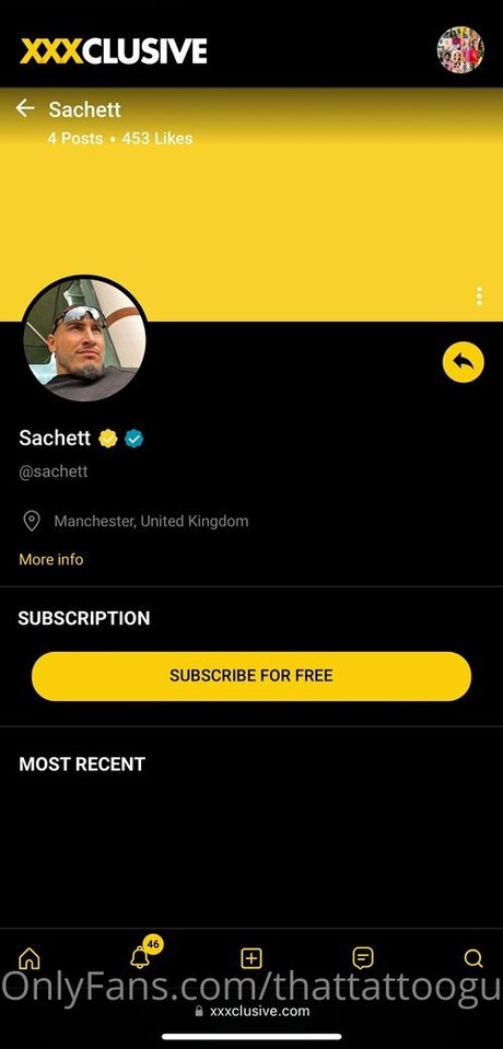Naakte gelekte OnlyFans-foto van Thattattooguyfreepage
