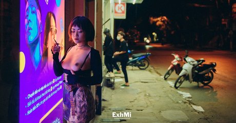 Naakte gelekte OnlyFans-foto van Exhmi