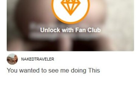 Naakte gelekte OnlyFans-foto van Naked Traveler