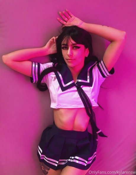 Naakte gelekte OnlyFans-foto van Kylarensw