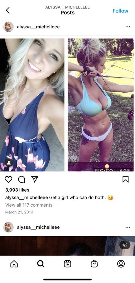 Naakte gelekte OnlyFans-foto van Alyssamichelle