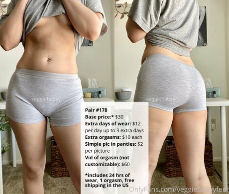 Naakte gelekte OnlyFans-foto van Veggiebabyyclips