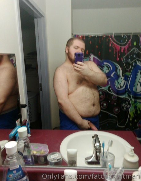 Naakte gelekte OnlyFans-foto van Fatcockfatman