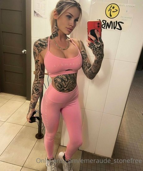 Naakte gelekte OnlyFans-foto van Emeraudestonefree