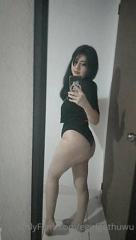 Naakte gelekte OnlyFans-foto van Egirlgothuwu