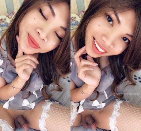 Naakte gelekte OnlyFans-foto van Sashimi Shush