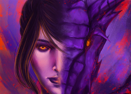 Naakte gelekte OnlyFans-foto van Dragon Age