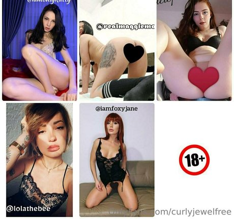 Naakte gelekte OnlyFans-foto van Curlyjewelfree