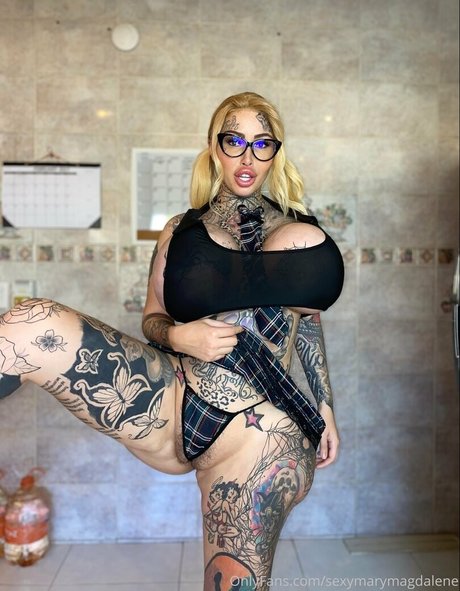 Naakte gelekte OnlyFans-foto van Sexymarymagdalene
