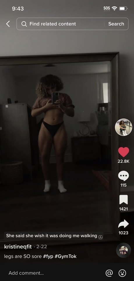 Naakte gelekte OnlyFans-foto van Kristineqfit