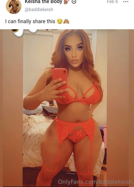 Naakte gelekte OnlyFans-foto van Baddiekeish
